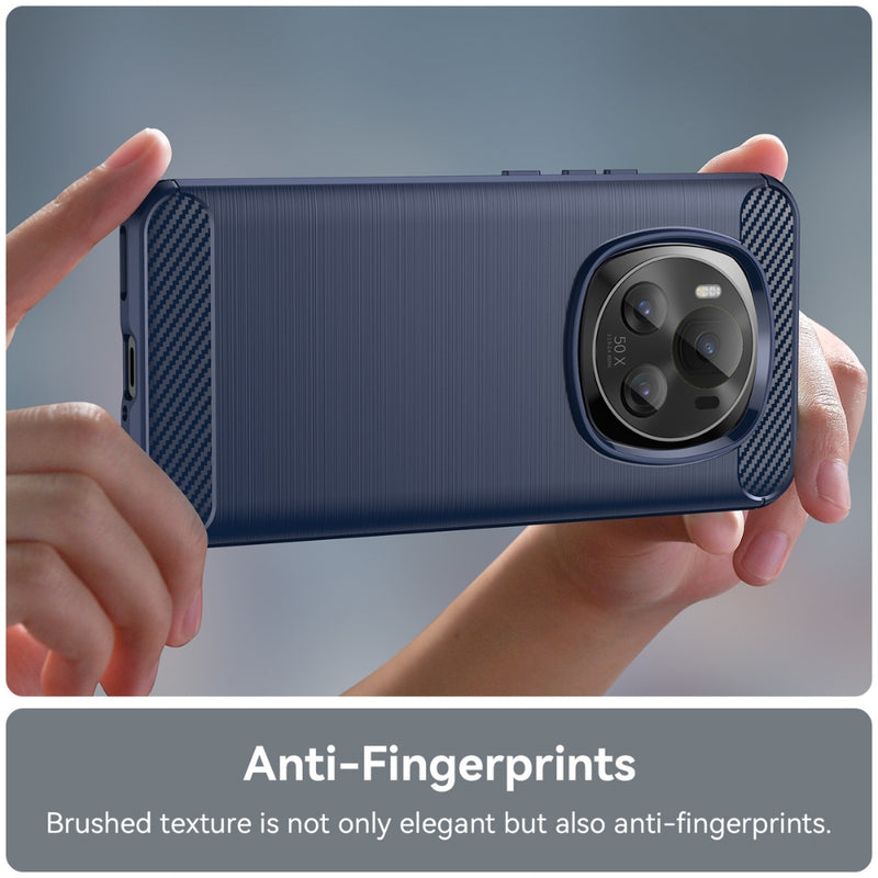 Cargue la imagen en el visor de la galería, Honor Magic6 Pro (BVL-AN16, BVL-N49) - Carbon Fiber Brushed Texture TPU Phone Case
