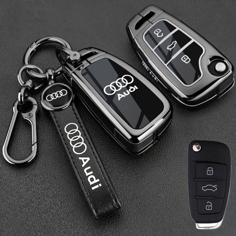 Cargue la imagen en el visor de la galería, Audi Stylish with Cool Shockproof Car Key Protective Fob Case Cover For A3, A4, A5, A6, Q2, Q3, Q5, Q7, Q8, e-tron
