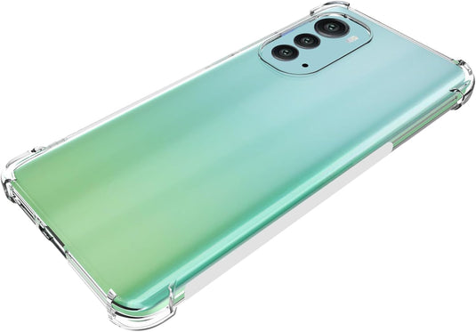 Motorola Moto Edge 2022 - AirPillow Cushion Transparent Soft Clear TPU Four Corners Protective Case - Polar Tech Australia