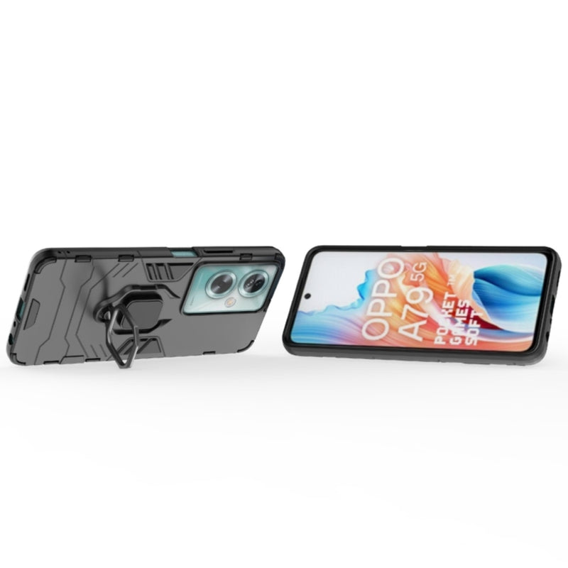 Cargue la imagen en el visor de la galería, OPPO A79 5G (CPH2557, CPH2553) - Heavy Duty Armor Case With Ring Holder Stand - Polar Tech Australia
