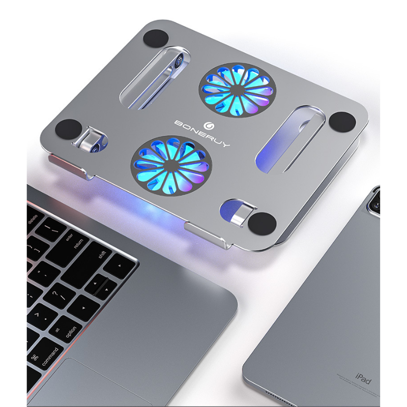 Load image into Gallery viewer, Height-Adjustable Laptop Cooling Pad with Quiet Fan - Perfect for Home or Office - Polar Tech Australia
