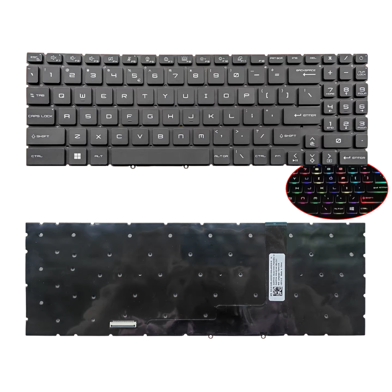 Load image into Gallery viewer, MSI Stealth A16 AI+ Studio A1V MS-15F3 MS-15F4 Series - Laptop Keyboard With Backlit US English Layout - Polar Tech Australia
