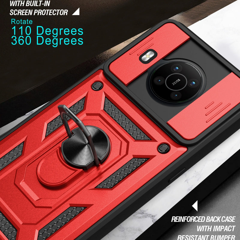 Load image into Gallery viewer, Nokia C21 - Heavy Duty Ring Holder Case with Shockproof &amp; Camera Guard Design
