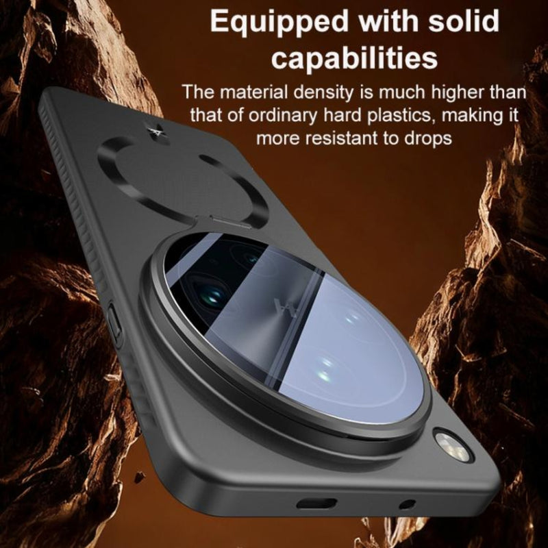 Chargez l'image dans la visionneuse de la galerie, OPPO Find X9 Ultra - Ice Crystal Solid Color U-Shaped Magnetic Invisible Lens Holder Frosted Phone Case - Polar Tech Australia
