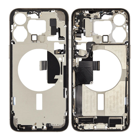 [With Built-in Parts] Apple iPhone 15 Pro Max - Middle Housing Frame (US Without SIM Tray Version)