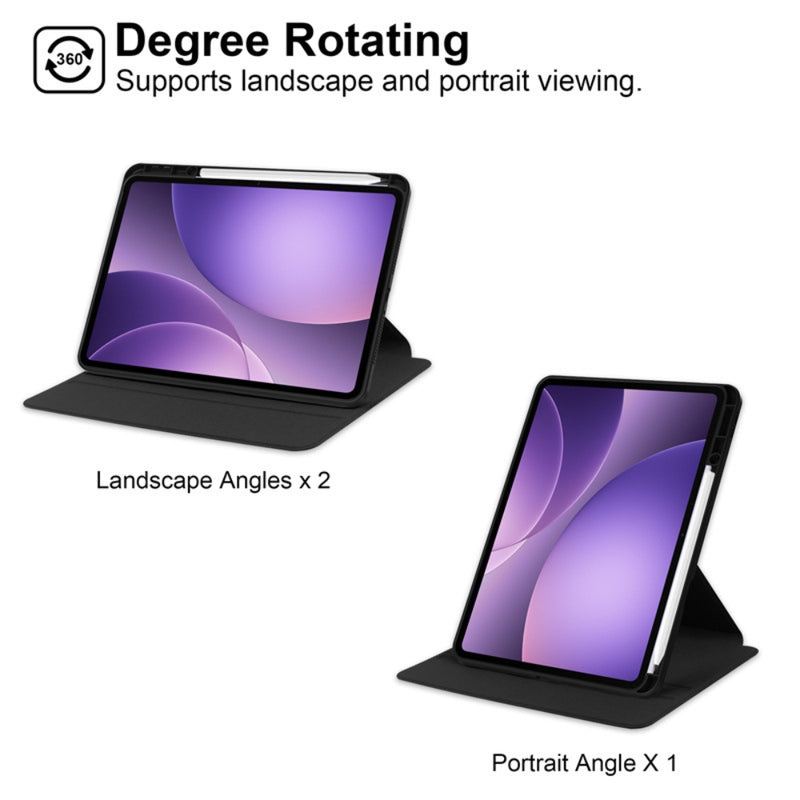 Cargue la imagen en el visor de la galería, [With Pen Slot] OPPO Pad 5 - Acrylic Transparent Rotating Stand Protective Case - Polar Tech Australia
