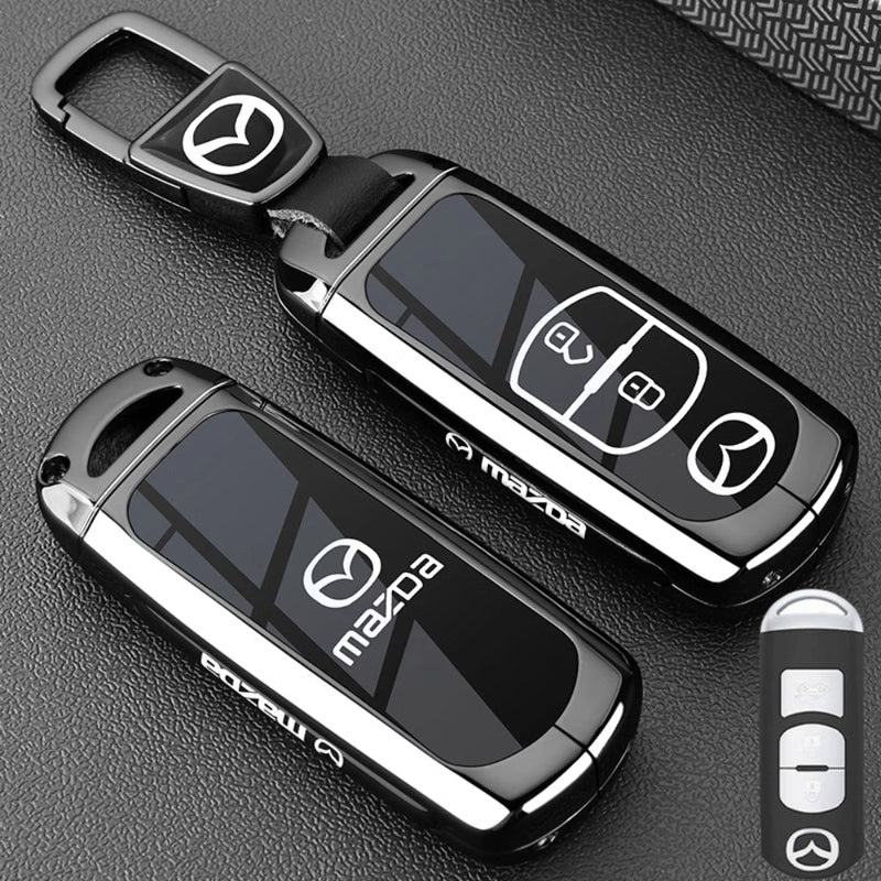 Chargez l&#39;image dans la visionneuse de la galerie, Mazda Zinc Alloy Car Key Fob Protective Case Cover For CX5, CX3, CX30, CX7, CX9, Mazda 2, 3, 6
