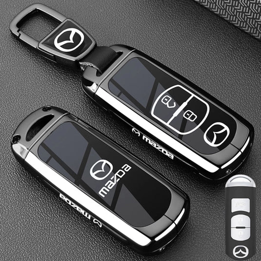 Mazda Zinc Alloy Car Key Fob Protective Case Cover For CX5, CX3, CX30, CX7, CX9, Mazda 2, 3, 6