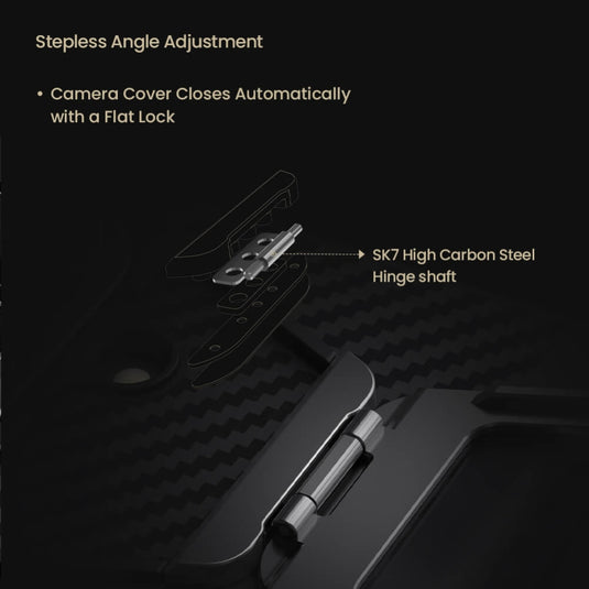Samsung Galaxy Z Fold8 Ultra 5G - Nillkin CarboProp Magnetic Black Mirror Cover version Aramid fiber Armor Case