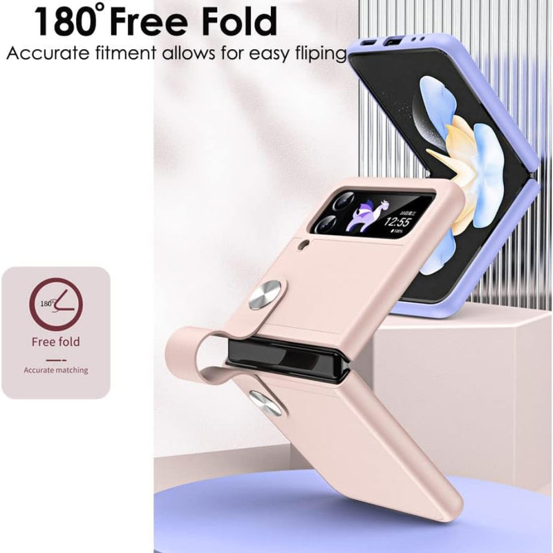 Chargez l&#39;image dans la visionneuse de la galerie, Samsung Galaxy Z Flip 5 (SM-F731) - PU Leather Handheld Stand Phone Case
