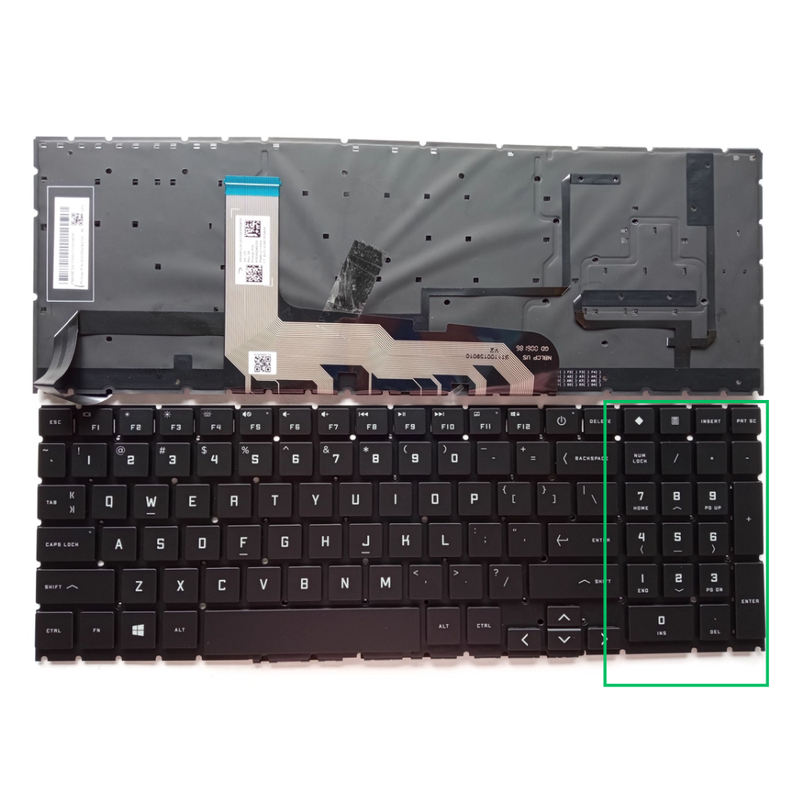 Chargez l'image dans la visionneuse de la galerie, HP OMEN 16-WD 16-WF 16-XD 16-XF Series - Laptop Keyboard With Backlit US Layout
