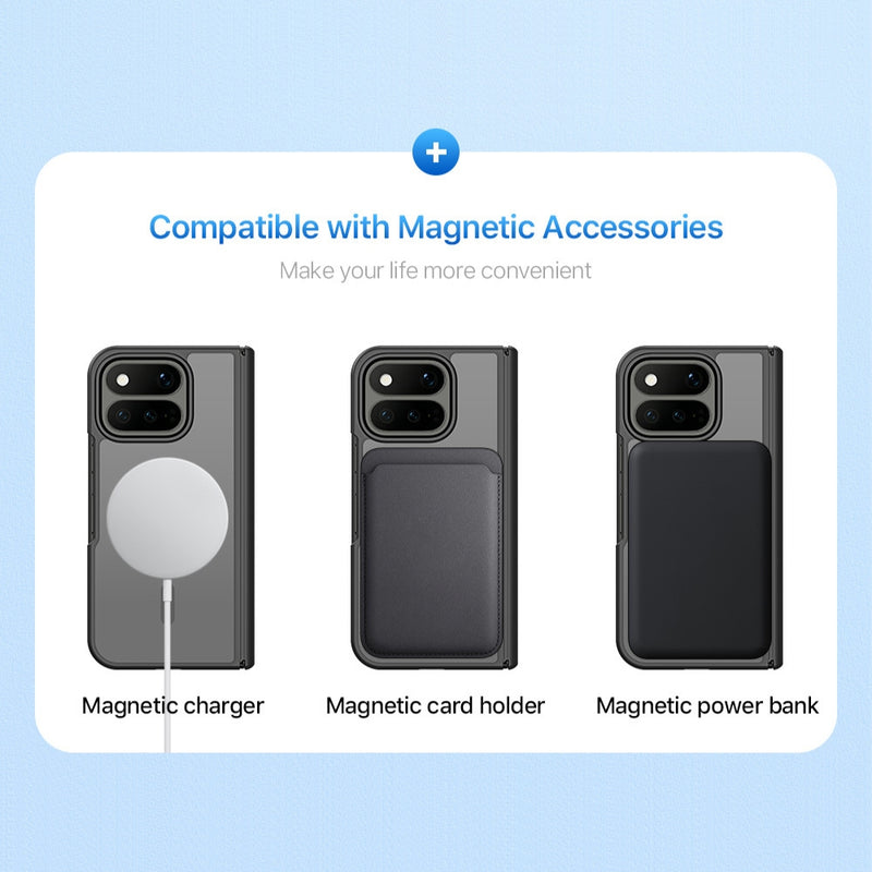 Chargez l'image dans la visionneuse de la galerie, Google Pixel 11 Pro Fold - Skin Friendly Matte Transparent Magnetic Phone Case

