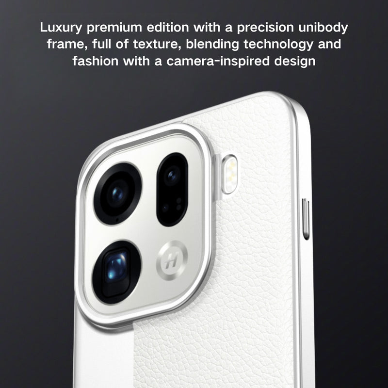 Chargez l&#39;image dans la visionneuse de la galerie, OPPO Find X9 Pro - Camera-Style Leather Texture Shockproof &amp; Stylish Hard Shell
