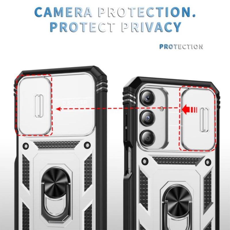 Chargez l&#39;image dans la visionneuse de la galerie, Samsung Galaxy A17 (SM-A176) - Sliding Camshield TPU + PC Phone Case with Holder
