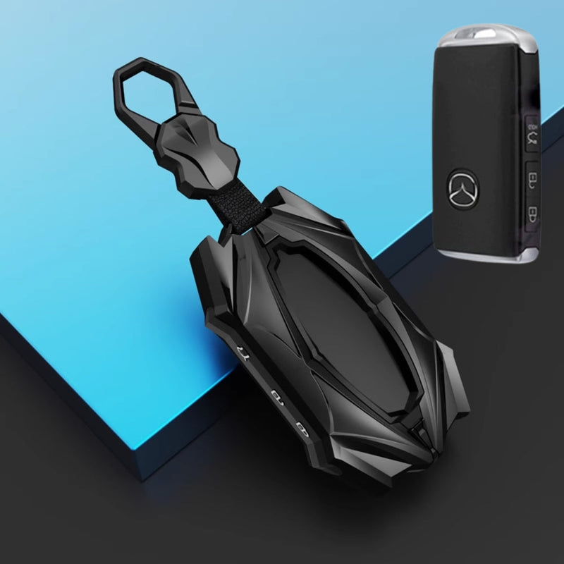 Chargez l&#39;image dans la visionneuse de la galerie, Mazda Zinc Alloy Car Key Fob Cover Case Remote For Mazda 2, 3, 5, 6, CX-3, CX-5, CX-7, CX-9

