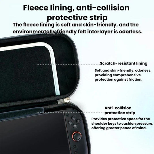 Nintendo Switch 2 - Shockproof Game Console Carrying Case with Cartridge Storage