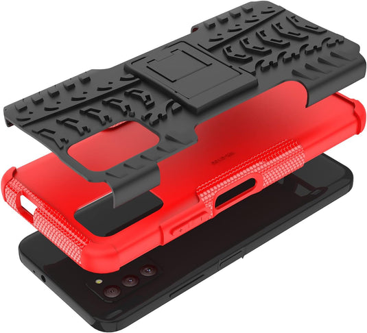 [Built-in Stand] Nokia G100 - Shield With Kickstand Hard PC Back Cover Soft TPU Dual Layer Protection Case - Polar Tech Australia