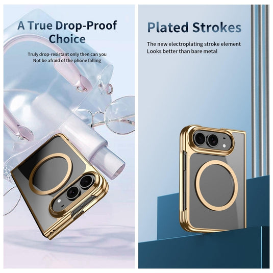 Apple iPhone Ultra - Clear Plated Magnetic Integrated Film Phone Case