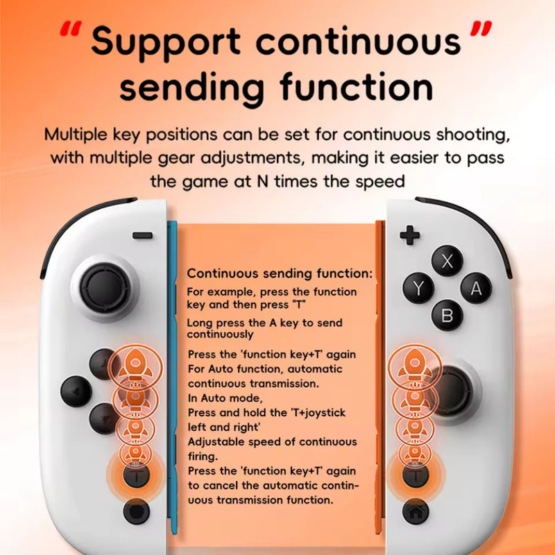 Load image into Gallery viewer, Nintendo Switch JOY-05 Split Controllers TMR Hall Effect Joysticks, 6-Axis Motion &amp; RGB Lighting
