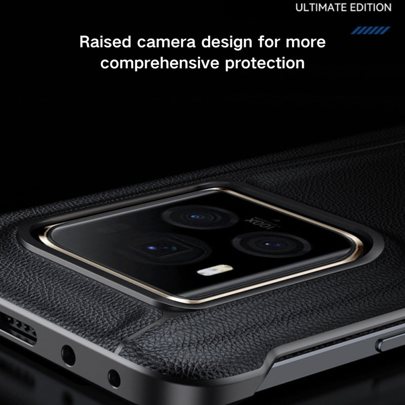 Load image into Gallery viewer, Honor Magic6 Ultimate (BVL-AN20) - Litchi Grain Leather Plating Frameless Protective Case

