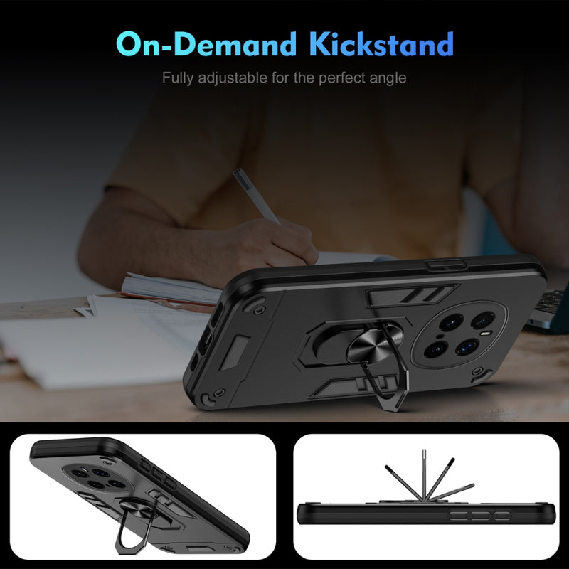 Load image into Gallery viewer, Honor Magic7 (PTP-AN00) - Shockproof Metal Ring Holder Phone Case
