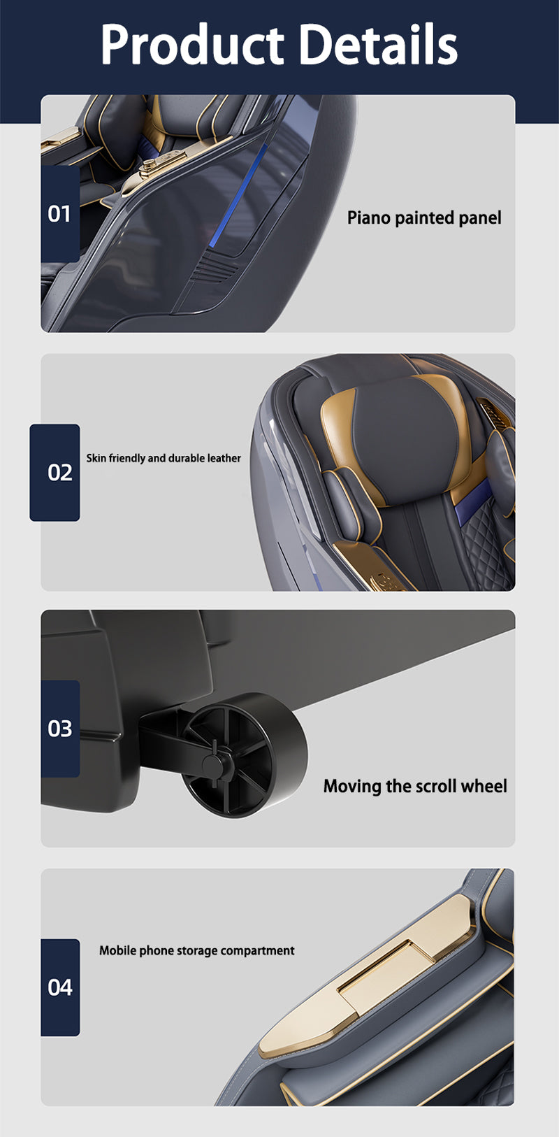 Load image into Gallery viewer, [M5 Max][Voice Control][AI Version] Luxury iMassage 9D Full-body Multi-function Zero-Gravity Bluetooth Speaker Massage Chair
