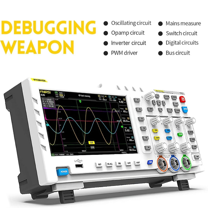 Load image into Gallery viewer, [1014D] FNIRSI Digital Oscilloscope 2 in 1 Dual Channel Input Signal Generator 100MHz* 2 Ana-Log Bandwidth 1gsa/S Sampling Rate
