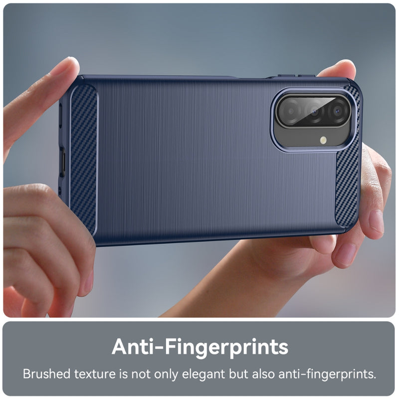 Load image into Gallery viewer, Samsung Galaxy A17 (SM-A176) - Carbon Fiber Brushed Texture TPU Phone Case
