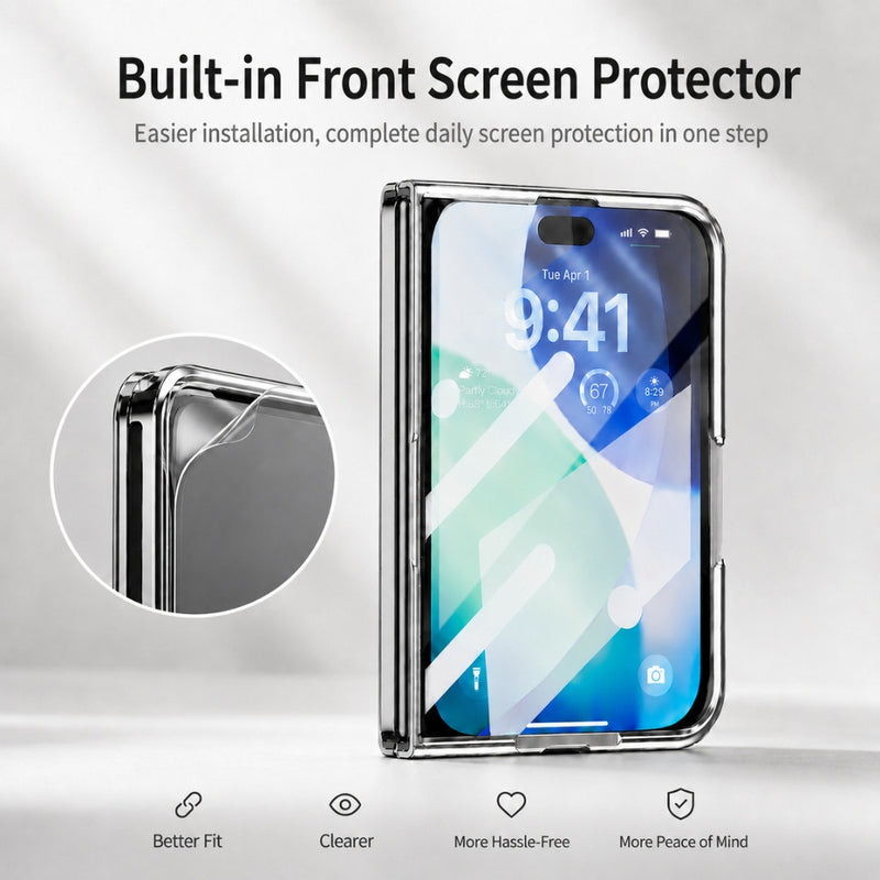 Load image into Gallery viewer, Apple iPhone Ultra / Fold - Glitter Powder Magnetic Integrated Film Phone Case
