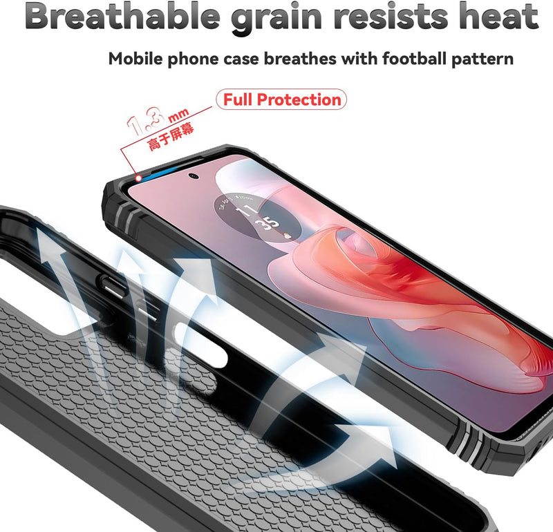 Cargue la imagen en el visor de la galería, [Magnetic Ring Kickstand][Slide Camera Cover] Motorola Moto G Power 2024 - Shield Shockproof Rugged Heavy Duty Case - Polar Tech Australia
