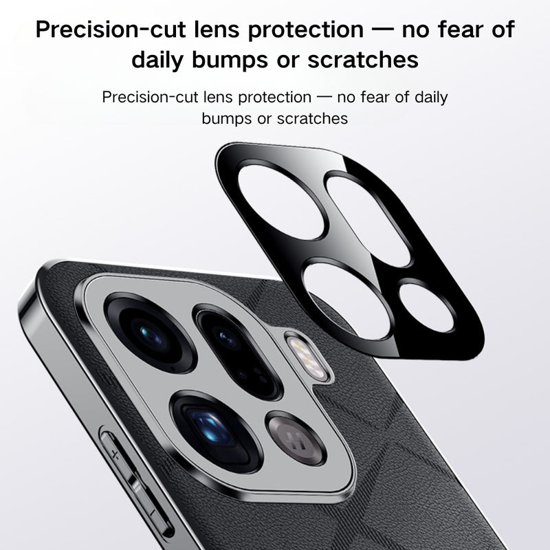 Cargue la imagen en el visor de la galería, OPPO Find X9 Pro - Plain Leather PC Phone Case
