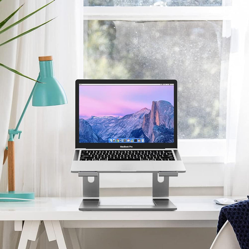 Cargue la imagen en el visor de la galería, Aluminum Laptop Stand, Ergonomic Detachable Computer Stand, Riser Holder Notebook Stand Compatible with Macbook, Pro, Dell, HP, Lenovo More 10-15.6&quot; Laptops
