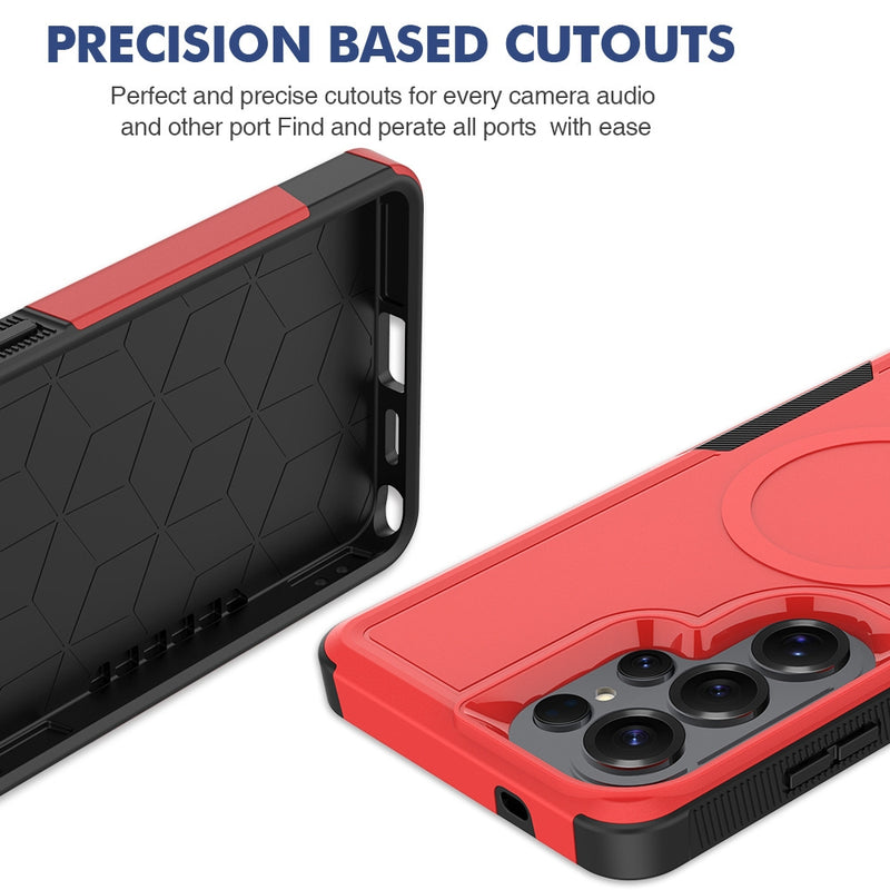 Cargue la imagen en el visor de la galería, Samsung Galaxy S26 / S26 Plus / S26 Ultra - PC + TPU 2-in-1 Magnetic Shockproof Protective Case
