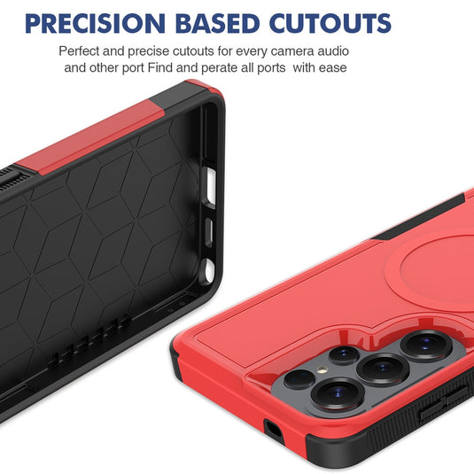 Samsung Galaxy S26 / S26 Plus / S26 Ultra - PC + TPU 2-in-1 Magnetic Shockproof Protective Case