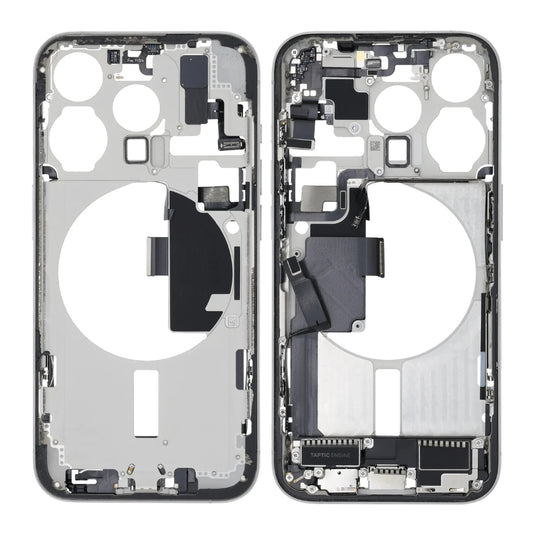 [With Built-in Parts] Apple iPhone 15 Pro - Middle Housing Frame (US Without SIM Tray Version)