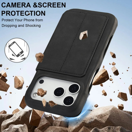 Apple iPhone 18 Pro - LC.IMEEKE Hon Ancient Series Flip Leather Phone Case
