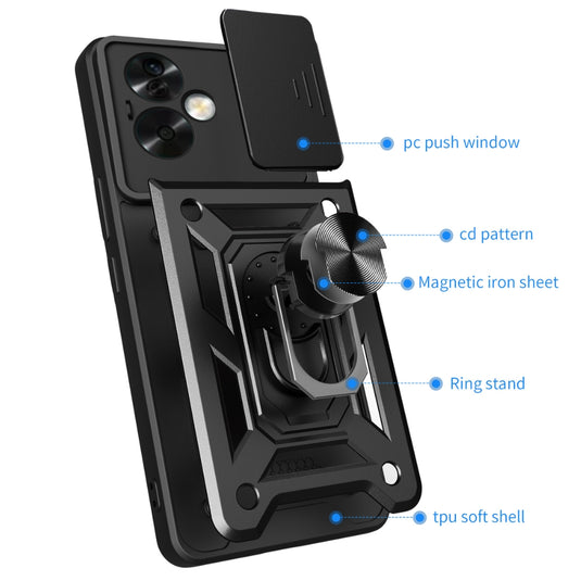 OPPO A5 Pro 4G/5G - Shockproof Armour Heavy Duty Phone Case with Ring Holder & Camera Protection - Polar Tech Australia
