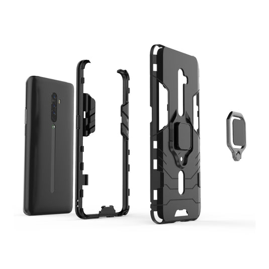 OPPO Reno2 Z (CPH1945, CPH1951) - Heavy Duty Armor Case With Ring Holder Stand - Polar Tech Australia