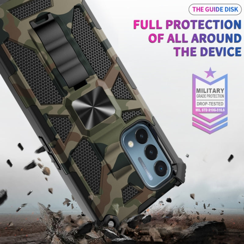 Chargez l&#39;image dans la visionneuse de la galerie, OPPO A54 5G / A74 5G - Camouflage Armor Shockproof TPU + PC Magnetic Protective Case with Holder - Polar Tech Australia
