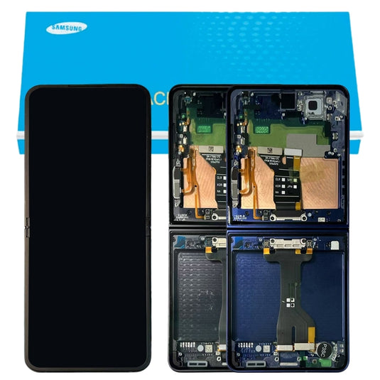 [Samsung Service Pack] Samsung Galaxy Z Flip 7 5G (SM-F766) - OLED LCD Touch Screen Display Assembly With Frame