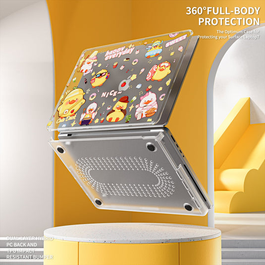 Apple MacBook Pro 14.2" (A2442 & A2779 & A2918 & A2992) - Cute Cartoon Transparent Shockproof & Slim Case