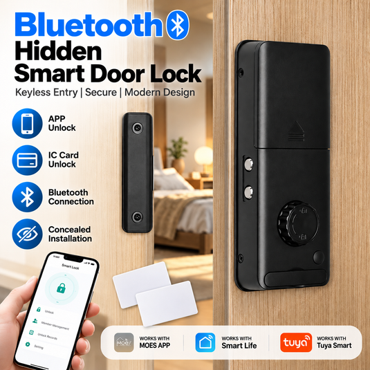 Moes Tuya Wireless NFC Bluetooth APP Control Concealed Smart Door Lock
