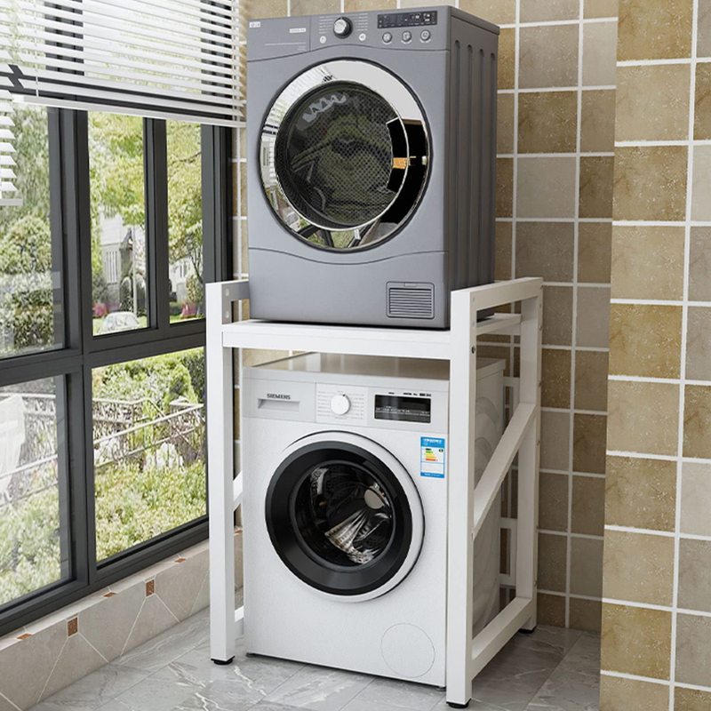 Chargez l'image dans la visionneuse de la galerie, Adjustable Freestanding Washing Machine Dryer Stacking Kit Washer Dryer Stand Shelf Stacker - Polar Tech Australia
