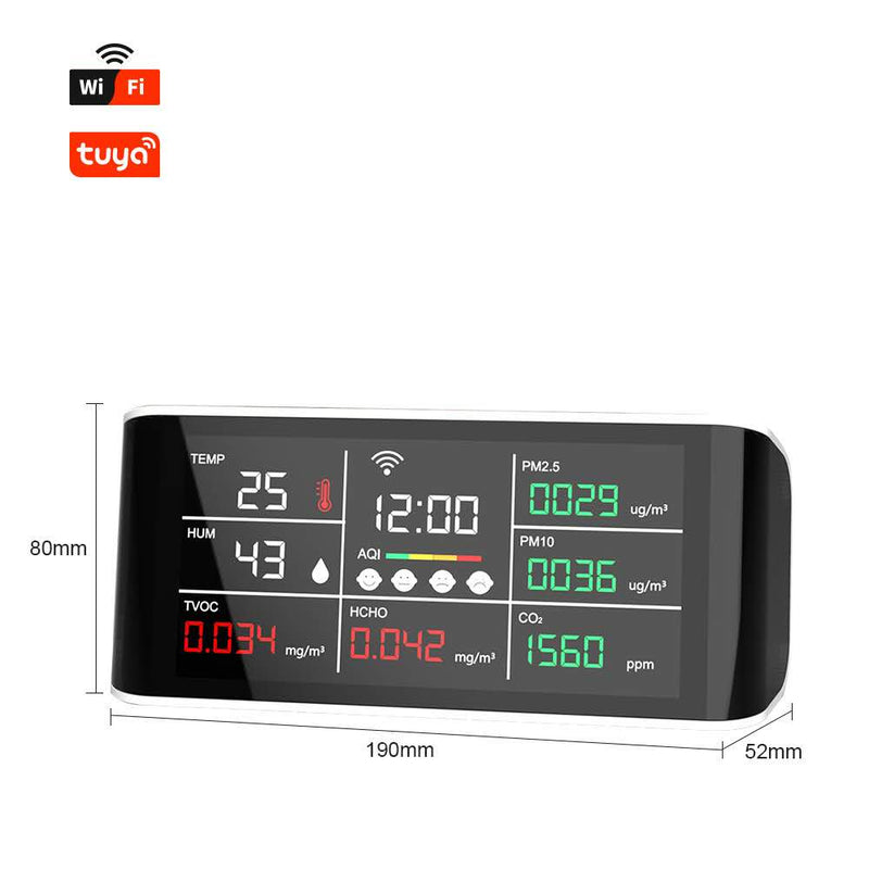 Load image into Gallery viewer, [TUYA Smart Home] Tuya Air Quality Monitor CO2/PM2.5/HCHO/TVOC Tester Report
