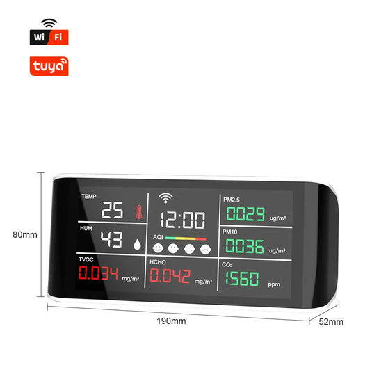 [TUYA Smart Home] Tuya Air Quality Monitor CO2/PM2.5/HCHO/TVOC Tester Report