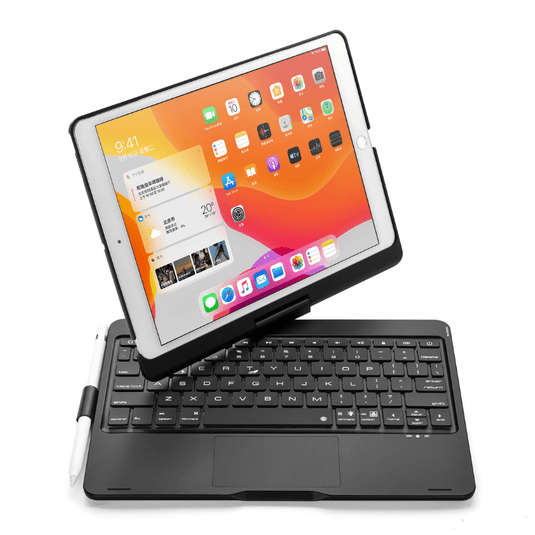 360 Degree Rotating Wireless Touchpad Keyboard Cover Case for iPad 10“/11” 10/11th Gen 2022/2025 - KIBO