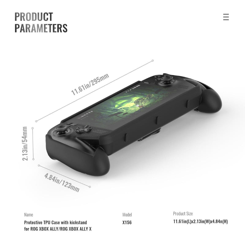 Cargue la imagen en el visor de la galería, ASUS ROG Xbox Ally / Ally X Handheld Console - JYS TPU Protective Case with Kickstand
