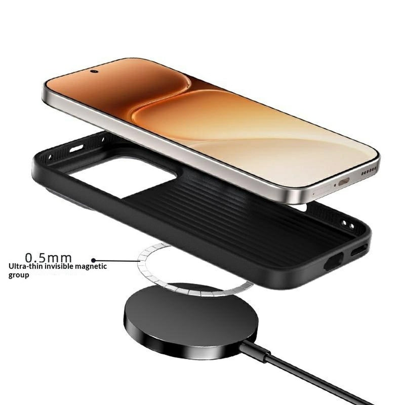 Chargez l'image dans la visionneuse de la galerie, [Magsafe Compatible] Honor 600 / 600 Pro - Carbon Fiber Series 6D Micro Relief MagSafe Phone Case
