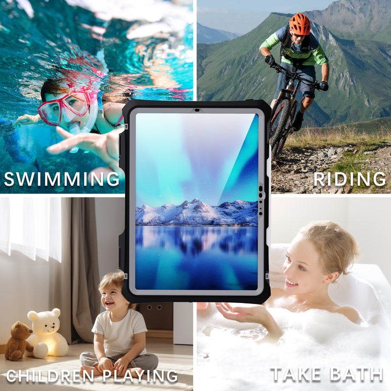 Cargue la imagen en el visor de la galería, Apple iPad Pro 13&quot; 2024 Redpepper Full Covered Waterproof Heavy Duty Tough Armor Case - Polar Tech Australia
