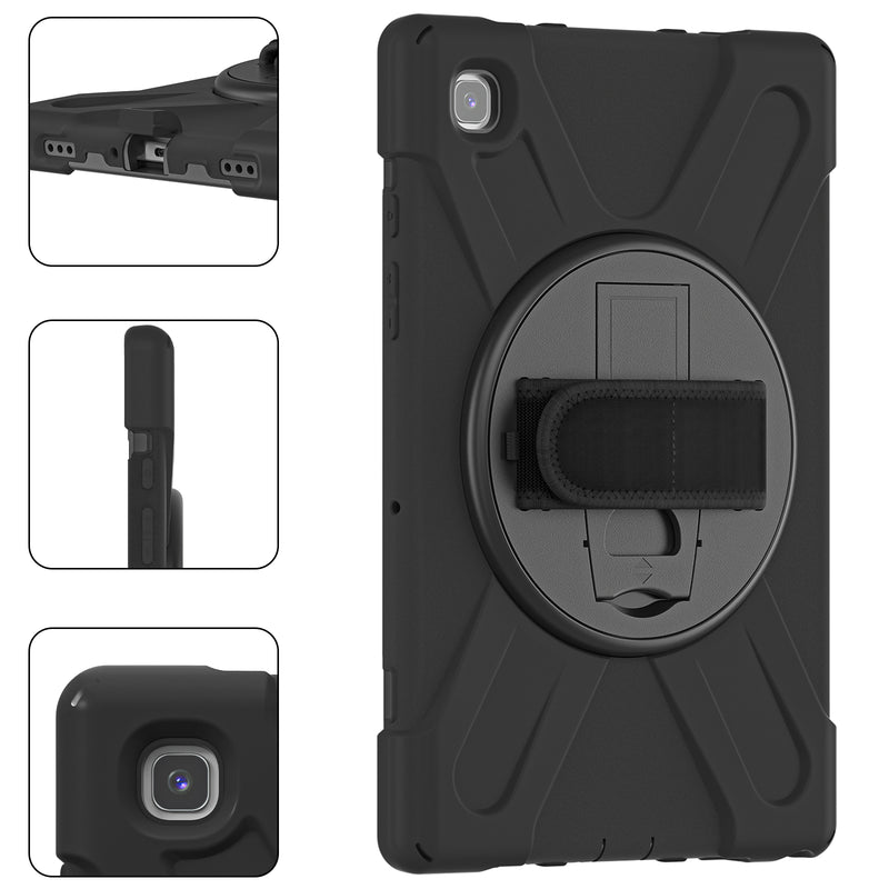 Load image into Gallery viewer, Samsung Galaxy Tab S5e 10.5&quot; 2019 (T720/T725) Heavy Duty 360 Degree Rotate Stand Hand Strap Case - Polar Tech Australia
